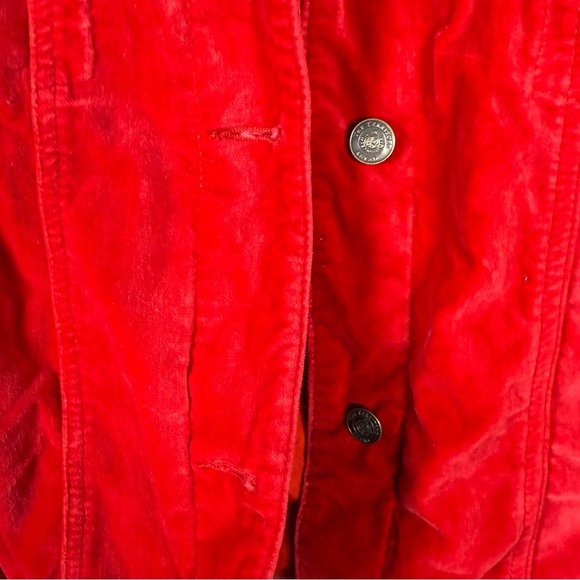 The Territory Ahead Velvet Red Botton Up Jacket Size XL - Picture 3 of 11